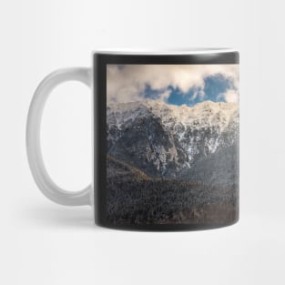 Mountains with snow in the sunset Mug